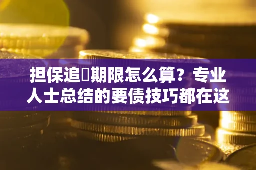 武汉担保追償期限怎么算?专业人士总结的要债技巧都在这里了 武汉担保追償期限怎么算?专业人士总结的要债技巧都在这里了