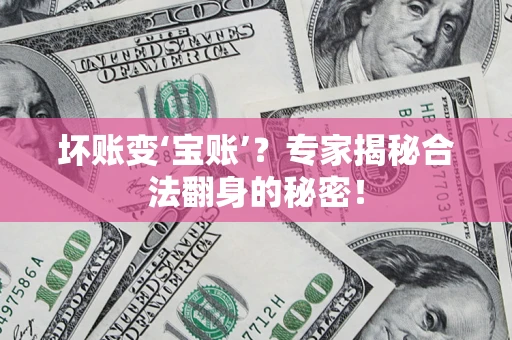 武汉坏账变‘宝账’?专家揭秘合法翻身的秘密! 武汉坏账变‘宝账’?专家揭秘合法翻身的秘密!